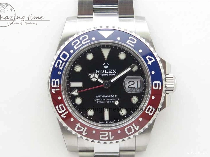 0407 Stylish GMT-Master II 126710 BLRO 904L BP Maker 1:1 Best Edition Black Dial On 904L Oyster Bracelet A3285 (Correct Hand Stack) 2521